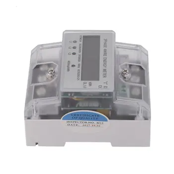 Skaitmeninis LCD 3x20(80A) Energiemeter Elektroninis Skaitiklis, trifazė Keturių Viela pagal DIN-Rail KWh Elektroninis Energijos Skaitiklio Matavimo Įrankiai