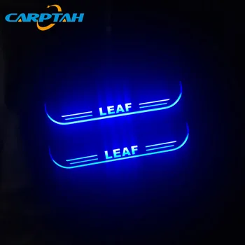 Carptah Apdaila Pedalo LED Automobilių Šviesos Durų Slenksčio Nusitrinti Plokštė Kelias Dinaminis Streamer Sveiki Lempa 