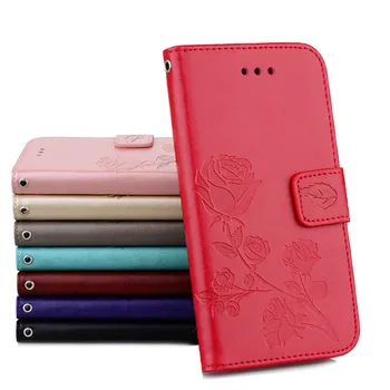 3D Gėlių Odos Flip Case For Xiaomi Pocophone F1 Mi A1 5X A2 Lite Redmi 5 Plius 6 6A S2 3P 4A Pastaba 4 4X 5 Pro 5A Pasaulio Dangtis