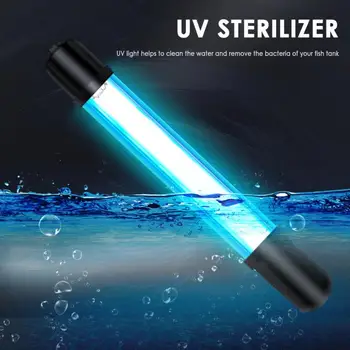 Akvariumas Apšvietimas, Vandens Augalų Šviesos Lempos Sterilizer UV Šviesos Povandeninis Baktericidinė Lempa Dezinfekcijai už Akvariumo Žuvų Bakas