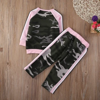 Pudcoco Mergina Tiktų 12M-4Y Bamblys Vaikams Baby Girl Berniuko Drabužiai, marškinėliai Topai Kelnės, Antblauzdžiai, Komplektai, JAV