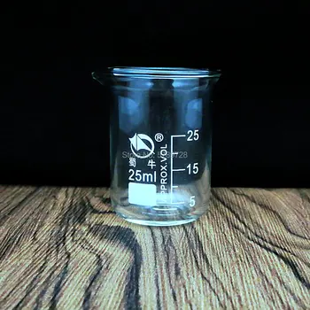 1Set Lab Stiklo Stiklinę 25/50/100/150/500ml boro silikatinio Stiklo, Laboratorijų Matavimo Indai Mokyklos Studija Lab Stiklo Stiklinę rinkinys