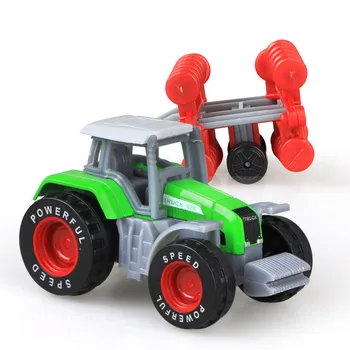COOLPLAY 4pcs/set Lydinio Inžinerijos Automobilio Žaislo Traktoriaus Modelį Ūkio Transporto priemonės Diržą Berniukas Žaislas Automobilio Modelio Vaikų Dienos Gimtadienio Dovanos