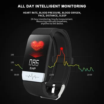 Longet T1 Smart Žiūrėti su EKG+PPG Širdies ritmo Monitorius 