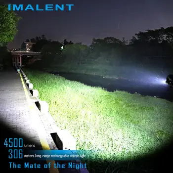 IMALENT DM70 Įkraunamas Žibintuvėlis OLED Ekrano Max 4500LM Spindulį, Atstumą, 306 Metrų Lauko Žibintuvėlis su 21700 5000mAh Li Akumuliatorius