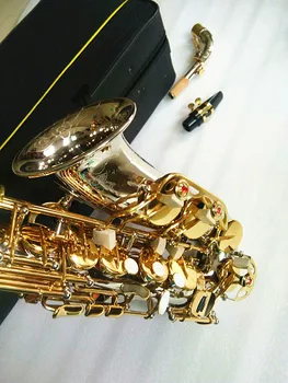 NAUJA Alto Saksofonas W037 Nikeliuotas Aukso Klavišą Super Profesionalūs Aukštos Kokybės Sax Kandiklį Dovana ir byla