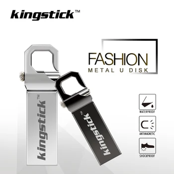 Kingstick metalo usb flash drive 8gb 16gb 32gb 64gb 128 gb atminties USB stick, usb memoria pendrive raktų žiedas 