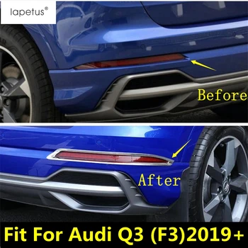 Lapetus Reikmenys Audi Q3 F3 2019 2020 ABS Uodega Priekiniai Rūko Žibintai Foglight Lempos Rėmelis Liejimo Padengti Rinkinys Apdaila / Chrome Blizgus