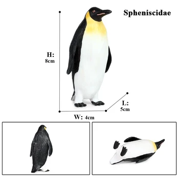 Oenux Modeliavimas Arkties Pietų Ašigalio Gyvūnų Pingvinas Poliariniai Lokys, Vilkas Sealife Modelis Veiksmų Skaičiai Statulėlės PVC Puikus Žaislas, Vaikas