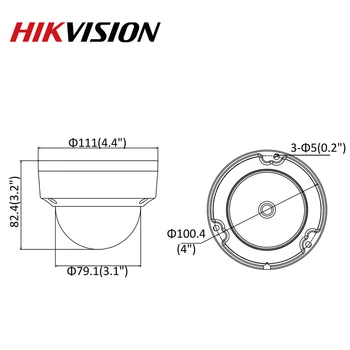 Išankstinio pardavimo Hikvision DS-2CD2145FWD-I IR Tinklo POE Dome Kameros Vaizdo Apsaugos 4MP 30M IR IP67 IK10 H. 265+ SD kortelių lizdas, 10vnt/daug