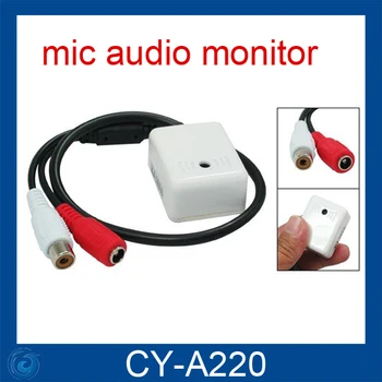 6-12V Garso Įrašymo Nuskaitymo Priežiūros Garso Monitorių VAIZDO Kamera, Mikrofonas