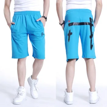 Nemokamas pristatymas vasarą Plius dydžio vyriški hiphop medvilnė šortai vyrams hip-hop stiliaus Kinijos trumpas vyras spausdinti kelnės šortai vyras 6xl 7xl