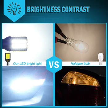 2vnt 1500Lm T15 W16W Canbus LED Lemputes, Atsarginė Lemputė Atbulinės lempos Hyundai Kia 