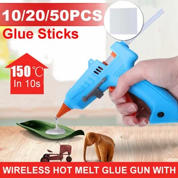 150W Belaidžius Hot Melt Glue Gun Nustatyti USB Įkrovimo 2400mah Namų 