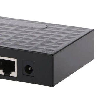 Naujas 5-Port 10/100/1000Mbps Greitai LAN Ethernet Tinklo Jungiklio, STEBULĖS Desktop Mini Adapteris karšto