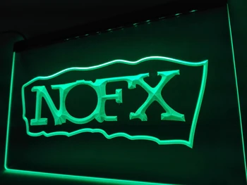 LF022 - NOFX Rock, Punk Muzikos Baras Pub LED Neon Light Pasirašyti namų dekoro amatai