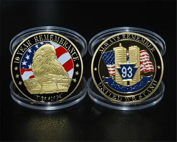 10-Metų Atminimo Iššūkis Monetos,Visada Prisiminti, United We Stand 911 Iššūkis Monetos