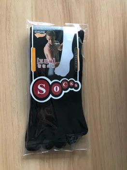Naujas vyrai moterų juodos medvilnės Penkis pirštus kojinės Viduryje vamzdis dezodorantas kojinės Tinka ilgio, pėdos 24~28cm