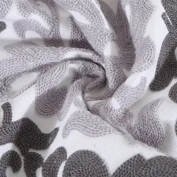 Siuvinėjimo Pagalvėlė Padengti Pillowcover 45x45 Medvilnės Dekoratyvinis Sofos Pagalvėlių Spalvingas Geometrines Gėlių Modelio, Pagalves