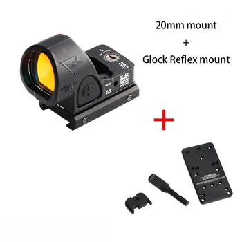 Magorui Mini RMR SRO Red Dot taikymo Sritis Kolimatorius Glock Reflex Akyse taikymo Sritis tinka 20mm Geležinkelių & Glock tvirtinimas Airsoft / Medžioklės Šautuvas