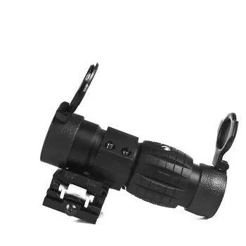 Medžioklės 3X Didinamojo stiklo Optinės akyse Apversti Aukštyn Karinėms Taktinis Greito Atleidimo Red Dot taikymo Sritis 20mm Suderinta