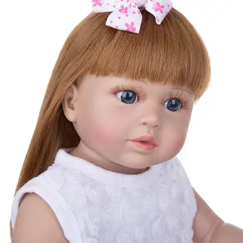 KEIUMI Dropshipping Bebe Rborn Silikono viso Kūno Realus Princesė Reborn Lėles Boneca Mergina Žaislai Vaikams Vaikų Dienos Dovanos