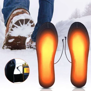 Elektros Šildymo Vidpadžiai Šildomas Žiemą Pėdų Šilčiau USB Intarpais Batai, Patogus Minkštas Korp-sumažinti Dydį Sporto Koja Lobis Pagalvėlės