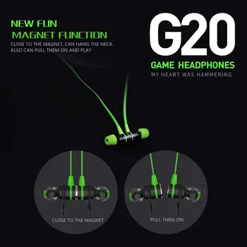 PLEXTONE G20 ausies Ausinės Stereo Ausinių Žaidimų Triukšmo Atšaukiu Ausinės Su Mic Su mažmeninės prekybos dėžutė PK Razer Hammerhead Pro V2