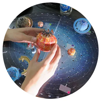 Saulės Sistema 8 Planetų Pasaulio Modelio trimatės Erdvės Įspūdį Planetos Asamblėjos Žaislą, Knygą Suaugusiems Vaikams Rankinė Mokymo Priemonė