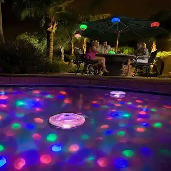 RGB Povandeninis Kintama Šviesos ŠALIS, ŠVIESOS Diskoteka LED Povandeninis Šviesos Šou Baseinas, Sūkurinė vonia, Lempos Kūdikių Spa Kubilas LED Disco dalis