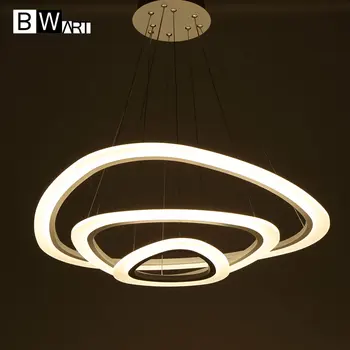 BWART Modernios LED šviestuvo Prabanga Kambarį led lempos, Didelio Kampo trikampis chandel pakaba Apšvietimas Šviestuvai pritemdomi blizgesio