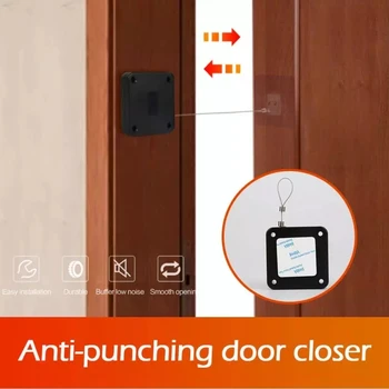 Punch-nemokama Automatinė Durų Jutiklis Arčiau tinka visos durys 800g įtampa cierre puerta duris arčiau Nauja Patobulinta