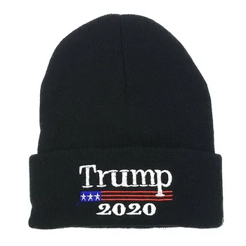 Donald Trump 2020 Mezgimo Skrybėlę Bžūp Siuvinėjimo Šiltas Elastingumą Kvėpuojantis Žiemos DNJ998