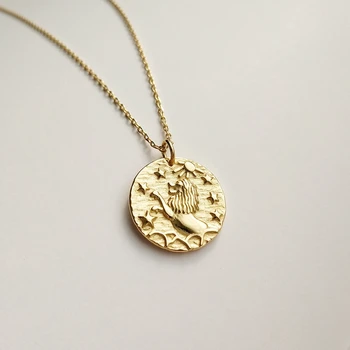 925 sterlingas sidabro Baroko liūtas karoliai moterų aukso turas svajonė Baroko žvaigždynas karoliai moterų Baroko žavesys papuošalai