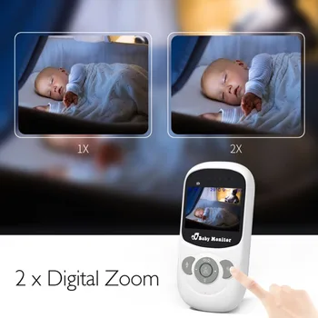 2.4 colių, Belaidžio ryšio Vaizdo Spalvos Kūdikių Stebėti Aukštos Rezoliucijos Kūdikių Auklė Apsaugos, IP Kamera, Naktinio Matymo Stebėjimo Kamera 2 būdas