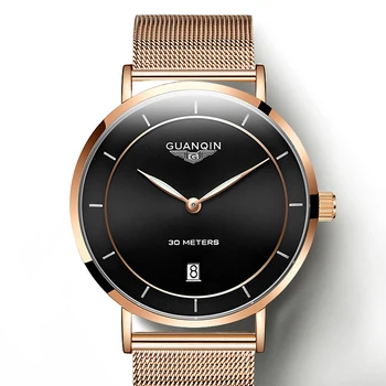 2020 Guanqin GS19070 Verslo Riešo Vyrų Laikrodžiai Žinomų Brand Classic 