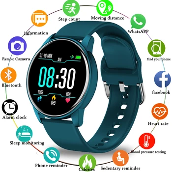 LIGE 2020 Naujas Smart Watch Vyrai Moterys 1.3 Spalvotas Ekranas Širdies ritmas, Kraujo Spaudimas Sporto Daugiafunkcinis Vandeniui Smartwatch+Box