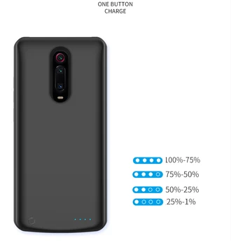 5000mAh Baterijos Kroviklis Atveju Xiaomi Redmi K20 Pro Nešiojamų Kelionių Įkrovimo Galia Banko Telefono Padengti ForRedmi K20 Pro 
