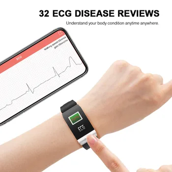 Longet T1 Smart Žiūrėti su EKG+PPG Širdies ritmo Monitorius 