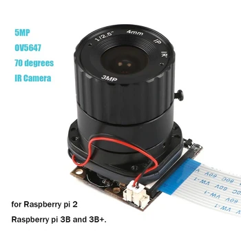 Aviečių Pi3 Kamera 5MP OV5647 Kamera, Built-in infraraudonųjų SPINDULIŲ Diapazono Perjungimas Day - Night-Vision Shooing Režimas Aviečių Pi 3B/3B+/Pi 2B B+