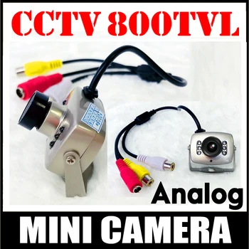 Super Micro Turi Naktinio Matymo 700TVL HD VAIZDO mini Kamera AV Audio MIC Metalo stebėsenos produktų Priežiūros Mažas vidicon