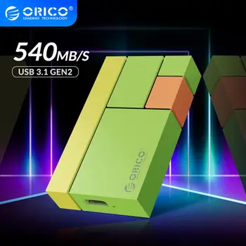 ORICO Chroma Išorės SSD Kietąjį Diską, 1 TB 500GB 250GB M. 2 Mini Nešiojamieji SSD USBC 3.1 540M/S Spalvinga Didelės Spartos Kietojo Disko