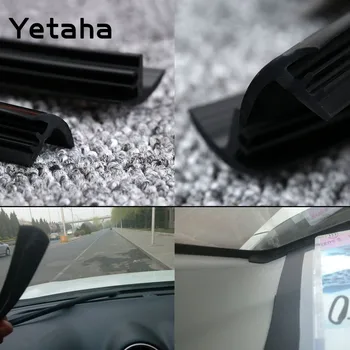 Yetaha 1.6 M Silikono Gumos Sandarinimo Juostų apsauga nuo dulkių garso izoliacija Weatherstrip VW Automobilių MPV VISUREIGIS prietaisų Skydelio priekinio Stiklo Sandarinimo Juostelių