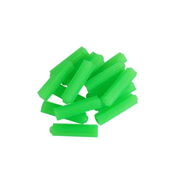 LUCHANG 500pcs Plastikiniai plėtimosi vamzdis, žalia M6 M8 sienos kištukas gumos inkaro plug savisriegiai varžtas plėtimosi vamzdelis