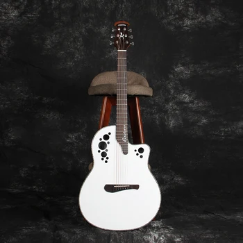 41 colių Liaudies Gitara, 6 Stygų Picea Asperata Kietas Gitaros Aukštos Kokybės Anglies Pluošto Muzikos Instrumentas su Nuskaitymo AGT271