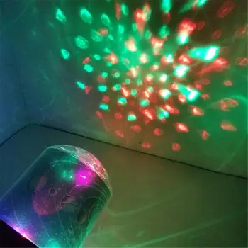 Kūdikių Miego luminaria spalvinga USB Projekcija lemputė LED Nakties Šviesos Projektorius, Žvaigždėtas Dangus, Žvaigždės, mėnulis Meistras Vaikai Vaikai
