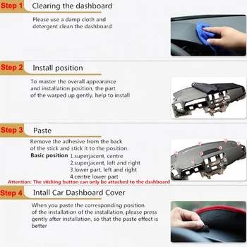 Automobilių Auto Vidinis prietaisų Skydelio Dangtelis Citroen DS 5 DS5 2012 - 2018 Konsolė Raštas Kilimų Dashmat Sumažinti Saulės. 2016 m. 2017 m.