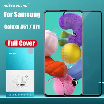 NILLKIN Grūdintas Stiklas Samsung Galaxy A51 51 Visišką 3D CP+ MAX Screen Protector, Stiklo Samsung Galaxy A71 71