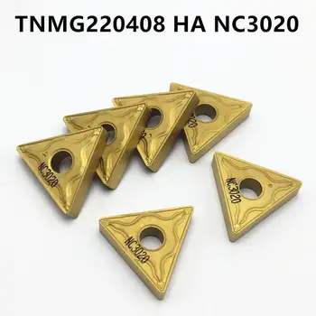 Karbidas įterpti TNMG220408 HM NC3020 aukštos kokybės pjovimo išorės metalo tekinimo įrankis CNC tekinimo įrankis TNMG 220404 pjovimo įrankis