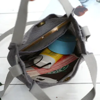 Drop Laivyba Kibirą Japonija Originalūs užsakymą vienos peties harajuku drobės krepšys su užtrauktuku paprastas atsitiktinis didelės talpos pirkinių krepšys